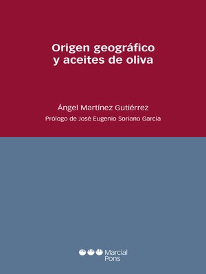cover image of Origen geográfico y aceites de oliva